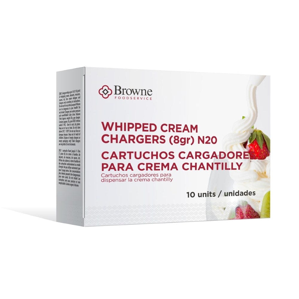 Browne Canada Foodservice Bakeware Box Browne 574397 Cream Whipper Chargers, 8g N20 - Box of 10 | Denson CFE