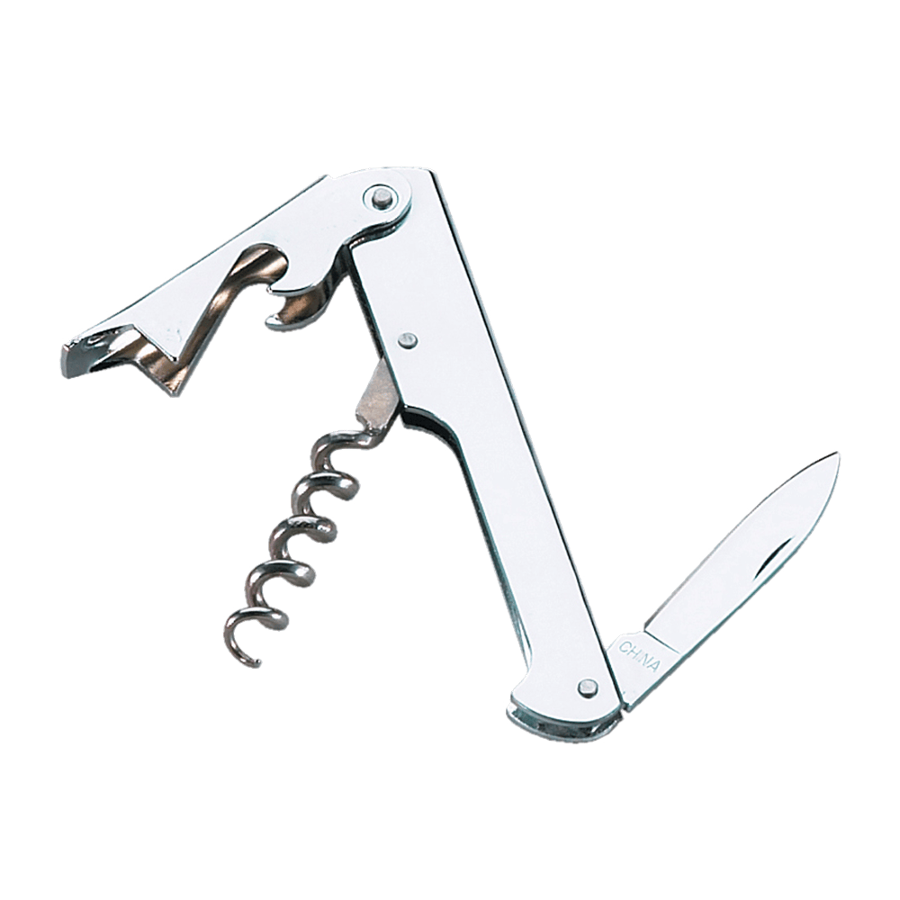 Browne Canada Foodservice Bar Supplies Each Browne 574076 Waiter's Corkscrew, Chrome, 4.5 inch | Denson CFE