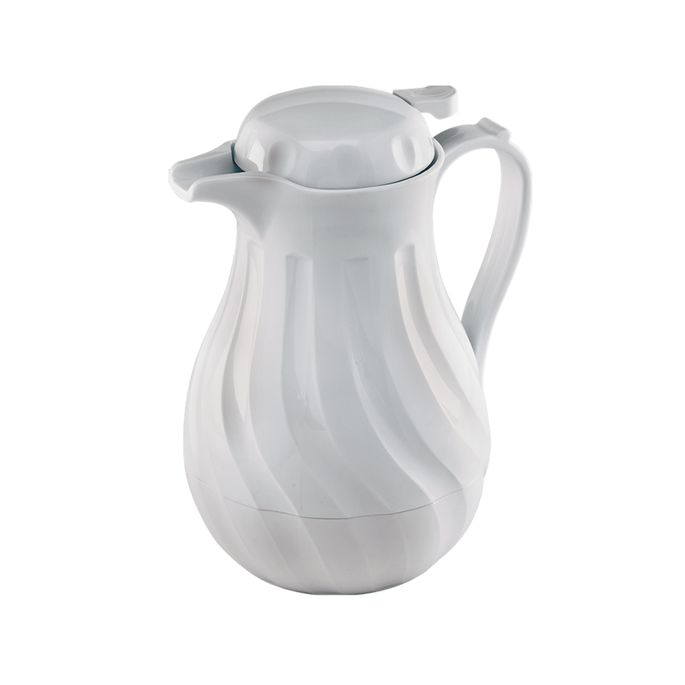 Browne Canada Foodservice Beverage Service Each Browne 744220 Beverage Server 20oz White Swirl Push Button | Denson CFE