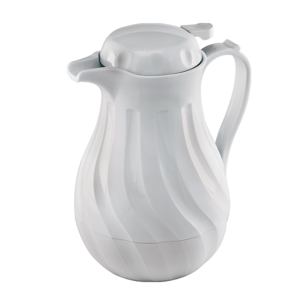Browne Canada Foodservice Beverage Service Each Browne 744221 Beverage Server 40oz White Swirl Push Button | Denson CFE
