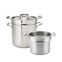 Browne Canada Foodservice Cooking Equipment Set Browne 5724082 THERMALLOY 12 Quart Stainless Steel Pasta Cooker Three Piece Set NSF | Denson CFE