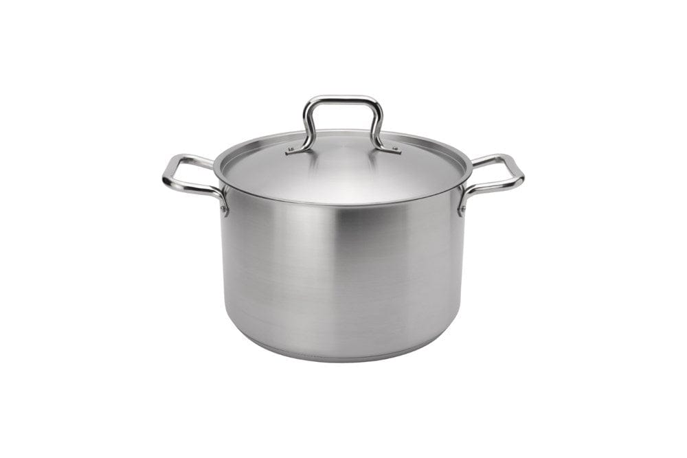 Browne Canada Foodservice Cookware Each Browne 5733908 ELEMENTS Stock Pot 8qt/8L w/Cover SS NSF