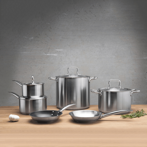 Browne Canada Foodservice Cookware Each Browne 5733908 ELEMENTS Stock Pot 8qt/8L w/Cover Stainless Steel NSF | Denson CFE