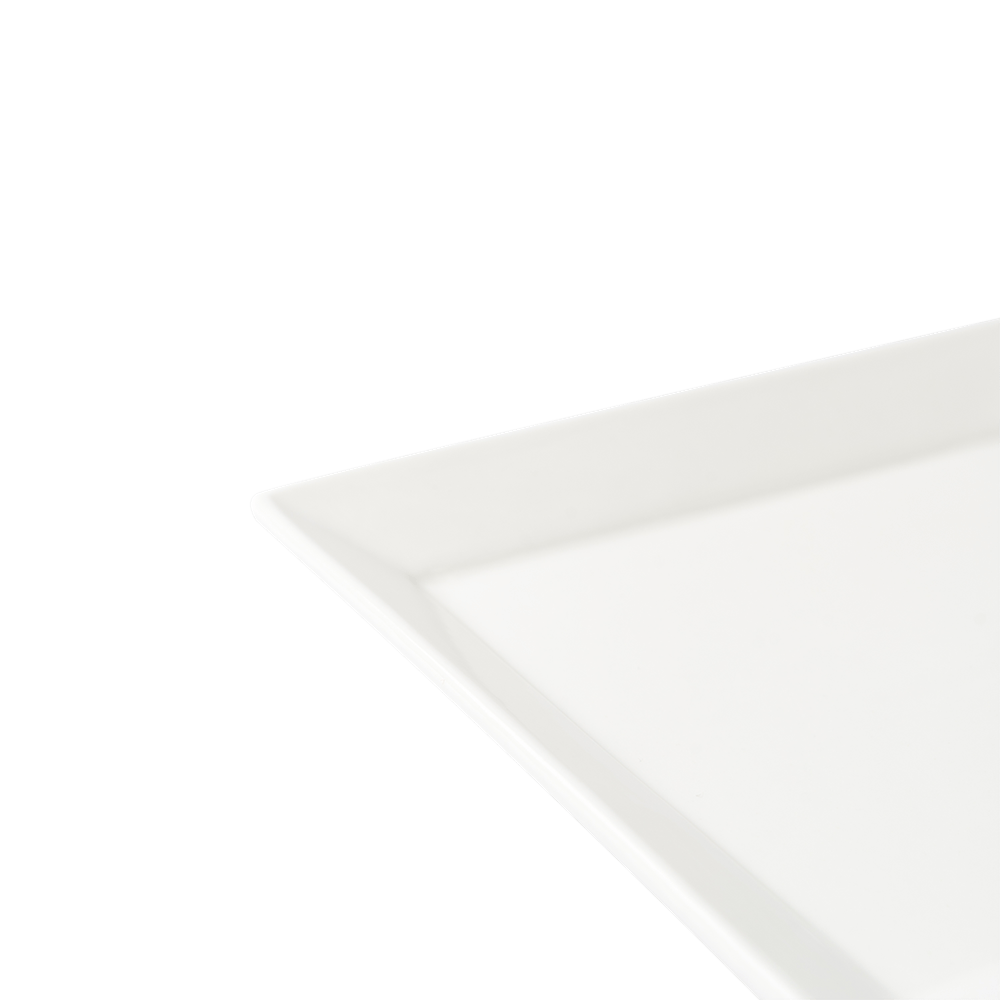 Browne Canada Foodservice Dinnerware Dozen Browne 5630192 Foundation 6" Square Wide Rim Plate, Sold by Dozen | Denson CFE