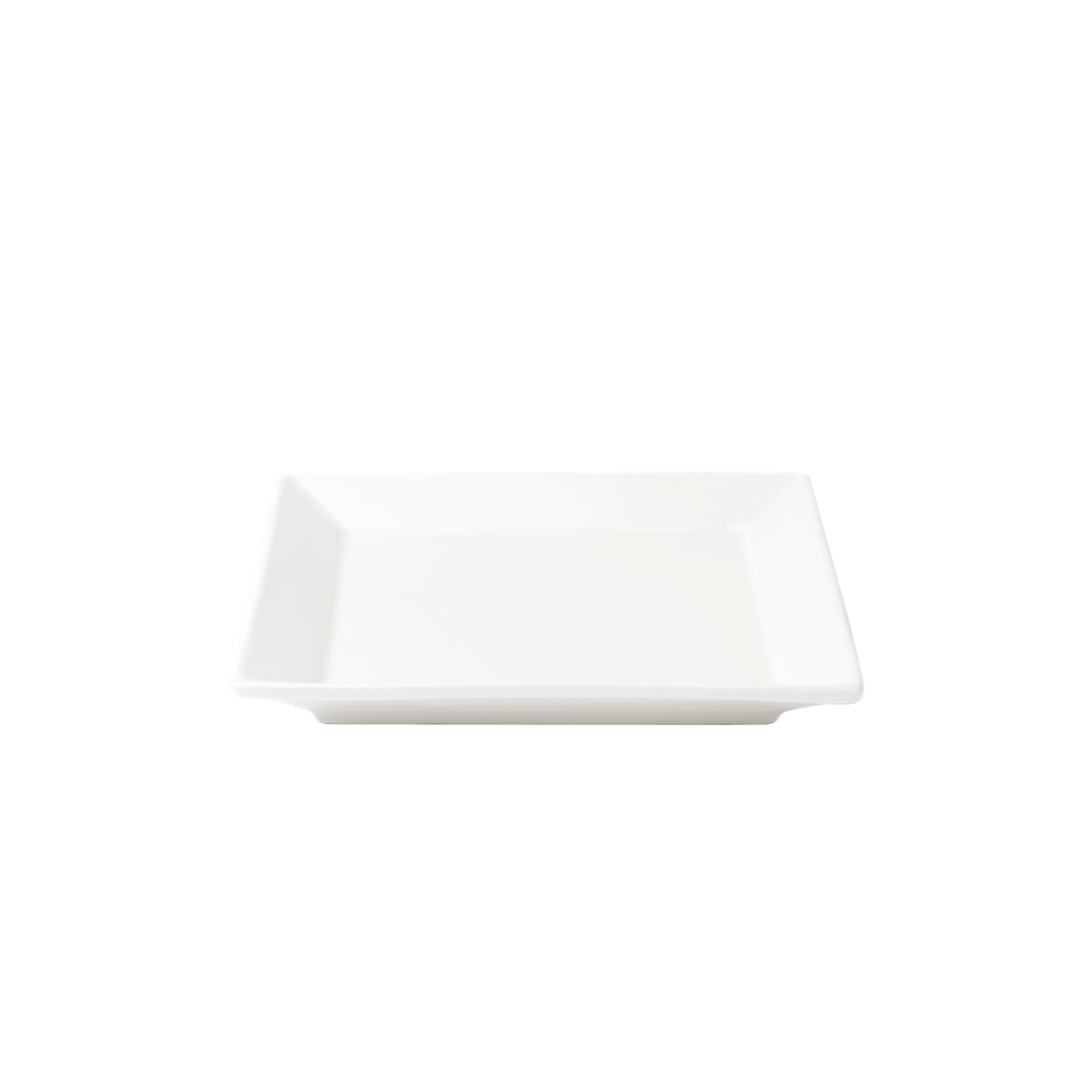 Browne Canada Foodservice Dinnerware Dozen Browne 5630192 Foundation 6" Square Wide Rim Plate, Sold by Dozen | Denson CFE