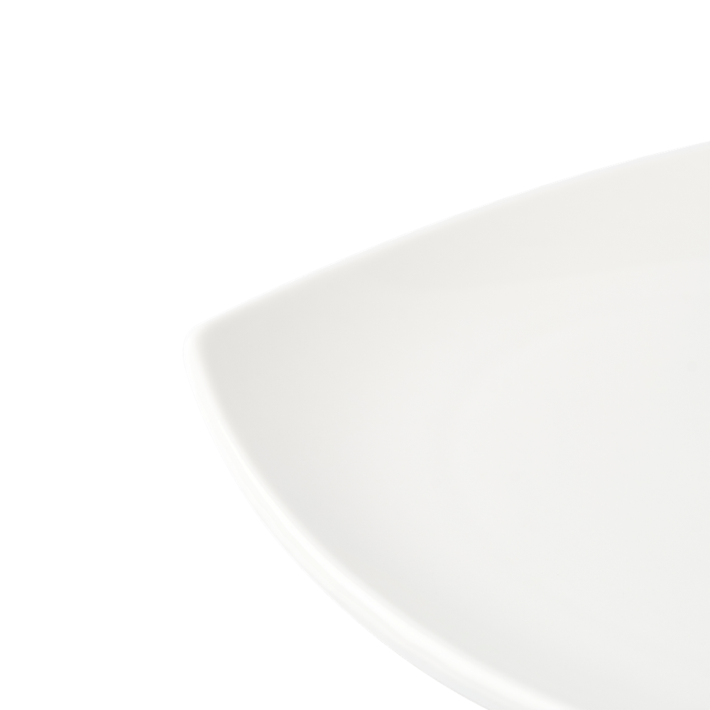 Browne Canada Foodservice Dinnerware Dozen Browne 5630197 – FOUNDATION 10" Porcelain Rounded Square Coupe White Plate, 1 Dz | Denson CFE