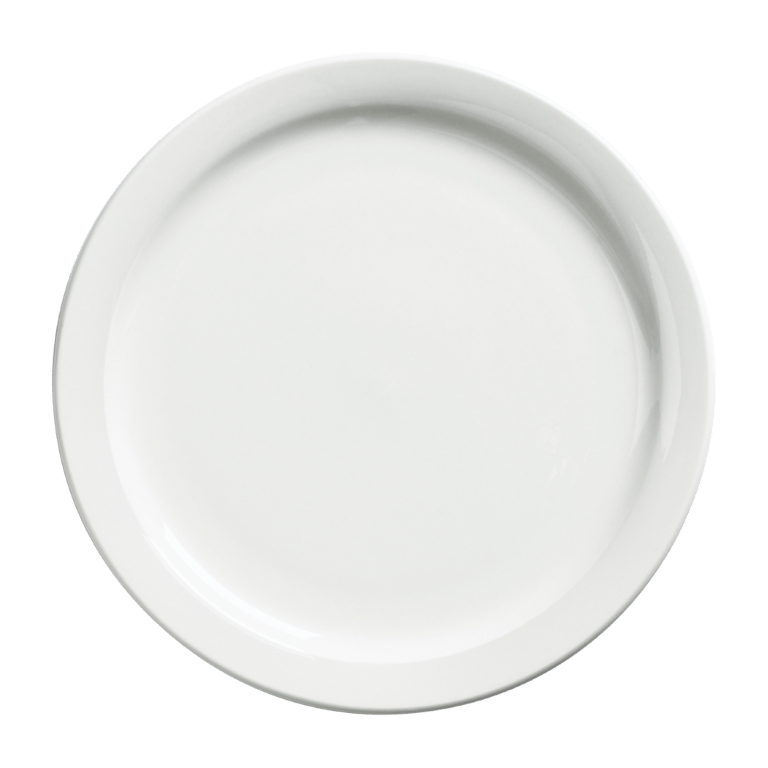 Browne Canada Foodservice Dinnerware Dozen Browne 563965 Palm Dinner Plate 9.5" White | Denson CFE