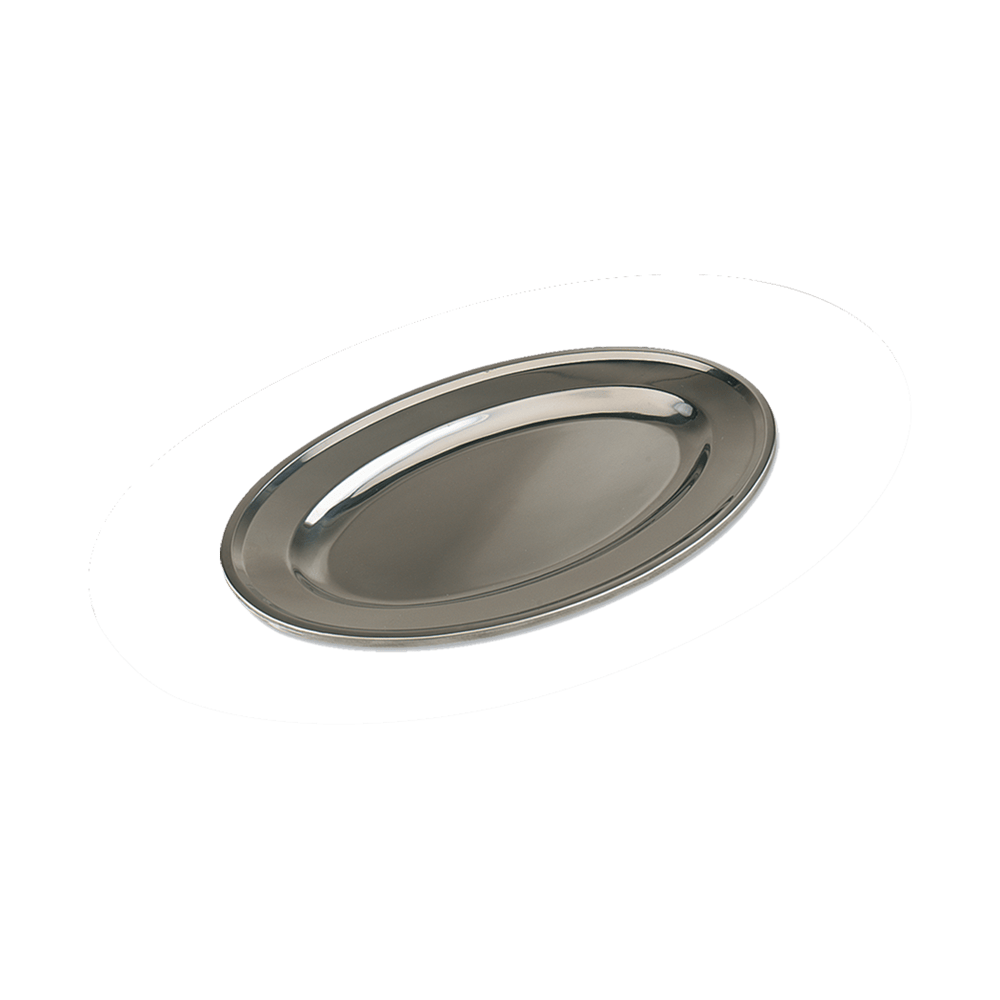 Browne Canada Foodservice Dinnerware Each Browne 574181 Serving Platter Oval Stainless Steel 11.5 x 8.5 Inch | Denson CFE