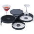 Browne Canada Foodservice Drink Preparation Tools Each Browne 574834 3 Tier Glass Rimmer - Black, Bar Salt Sugar Rimmer | Denson CFE