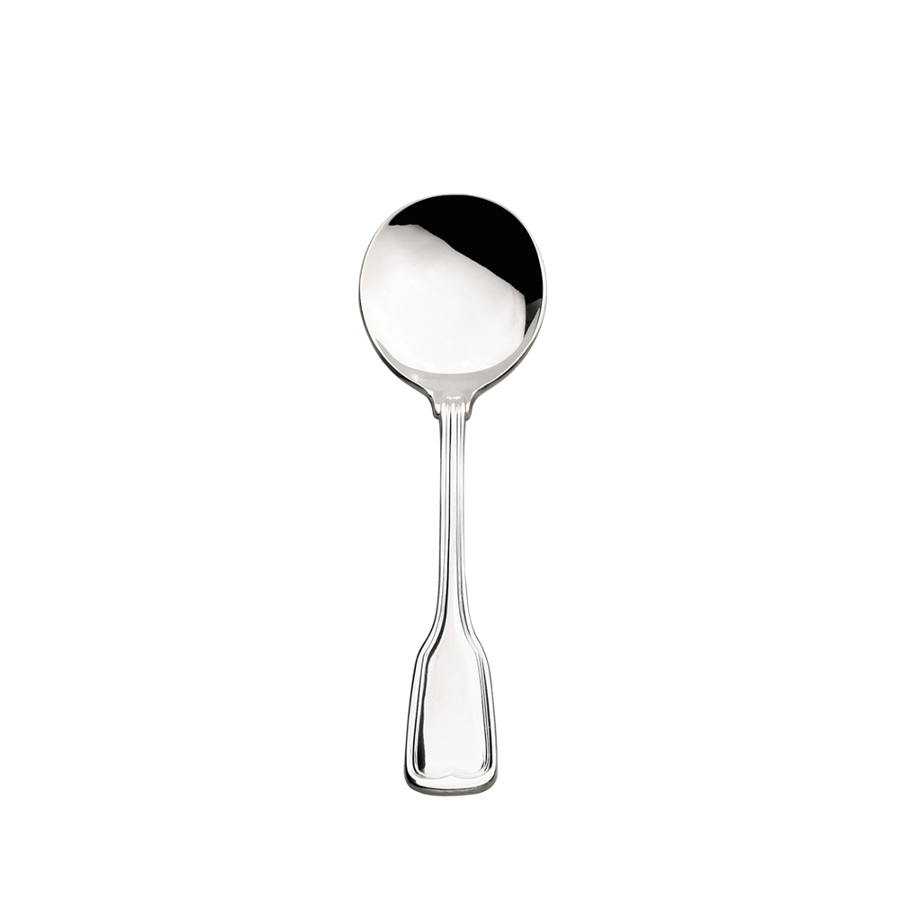 Browne Canada Foodservice Flatware Dozen 502213 Browne LAFAYETTE Round Soup Spoon 18 Zero Stainless Steel 7 Inch 17.8 Centimeters | Denson CFE