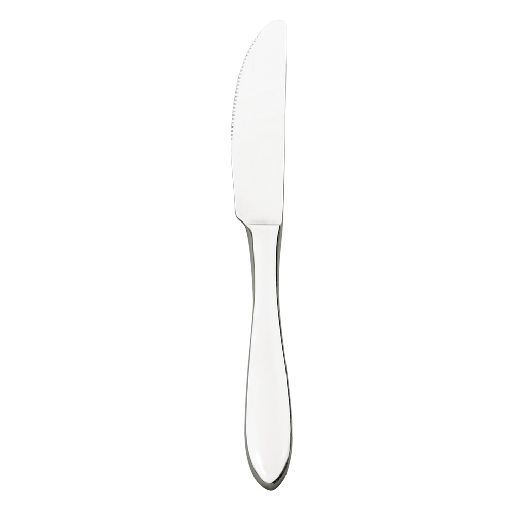 Browne Canada Foodservice Flatware Dozen Browne 502111S ECLIPSE Dinner Knife Serrated 108 Grams 13 Zero Stainless Steel 9.1 Inch 23.1 Centimeters | Denson CFE