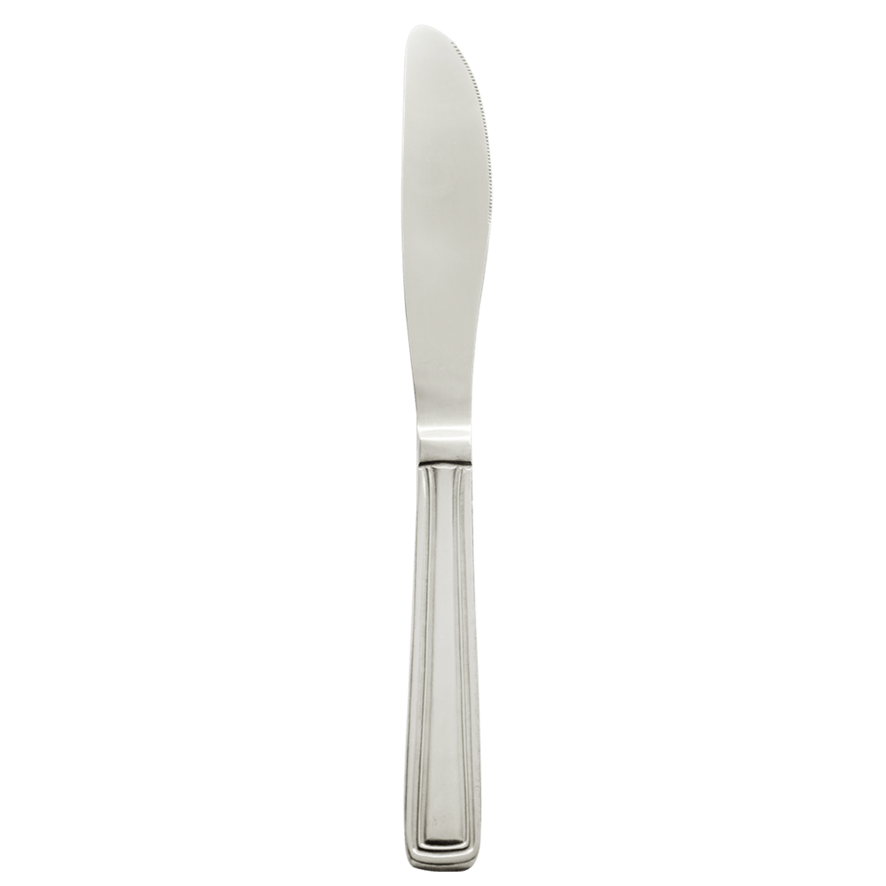 Browne Canada Foodservice Flatware Dozen Browne 502611S Royal Dinner Knife, Serrated 65g 13/0 Stainless Steel 8.7 inch / 21.9 cm | Denson CFE