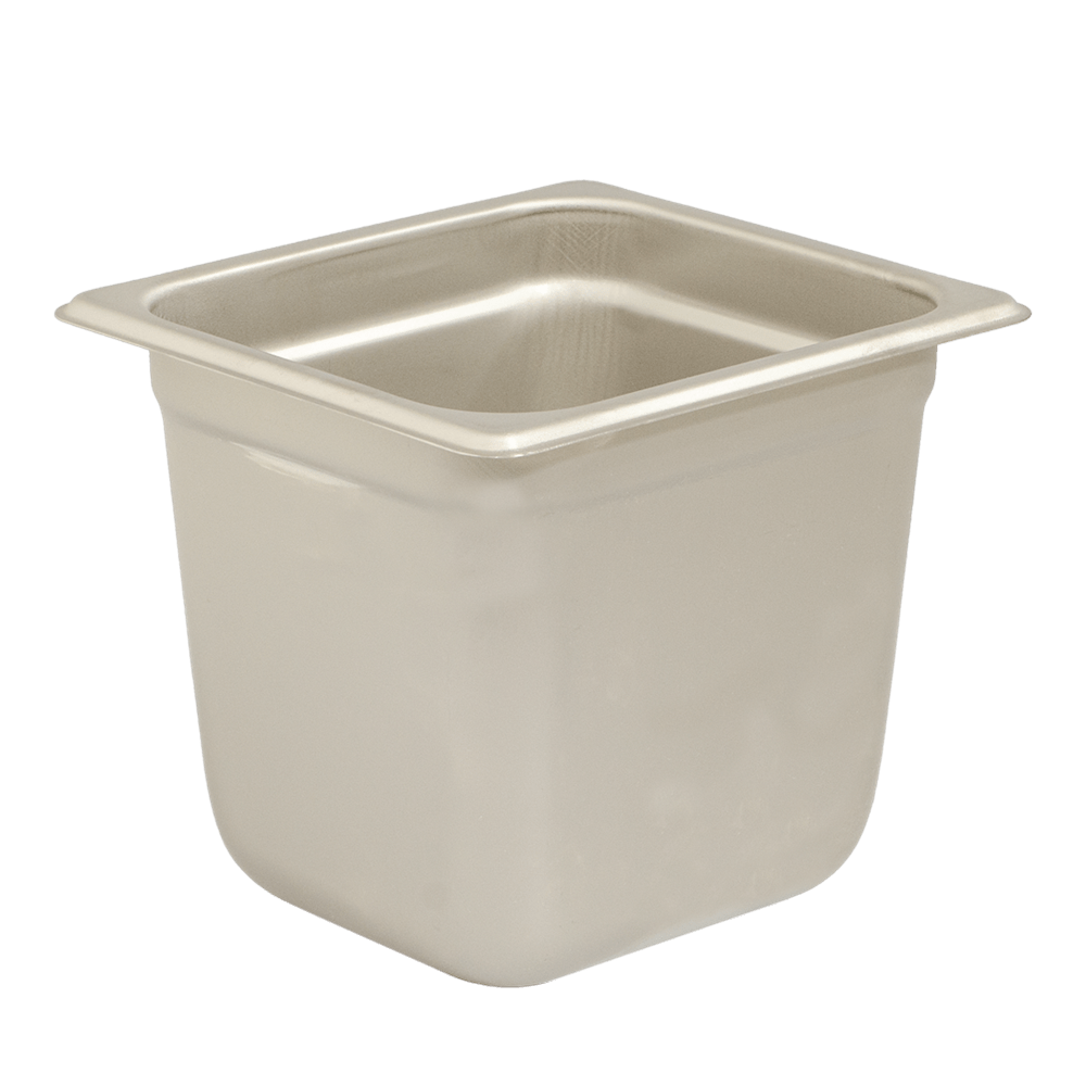 Browne Canada Foodservice Food Pans Each 22166 Browne One Sixth Size Steam Table Pan 6 Inch Deep 22 Gauge NSF | Denson CFE