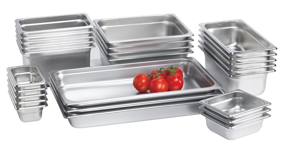 Browne Canada Foodservice Food Pans Each Browne 98004 Full-Size Anti-Jam Steam Table Pan 4" Deep, 25 Gauge Stainless Steel | Denson CFE