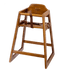 Browne Canada Foodservice Furniture Each Browne 80976 Walnut Finish Wooden Highchair Unassembled | Denson CFE