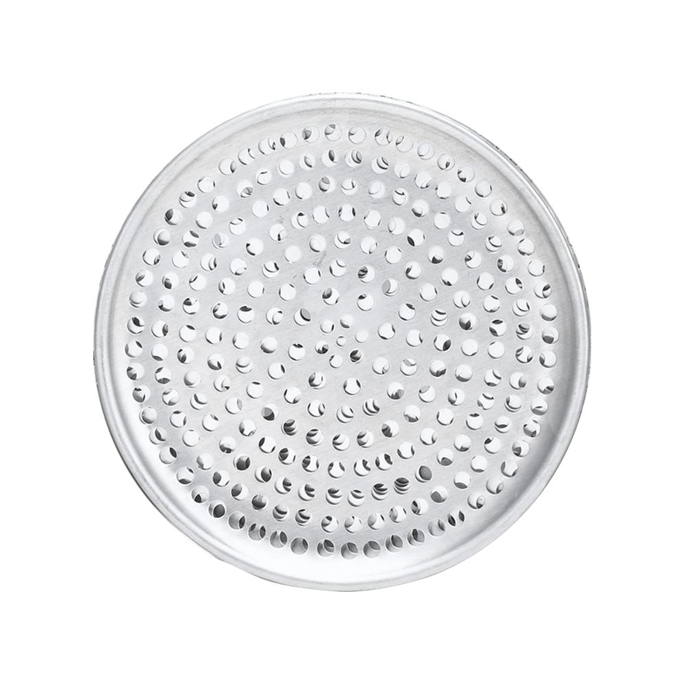 Browne Canada Foodservice Pizza Pans Each Browne Foodservice 575352 12-Inch Perforated Aluminum Pizza Tray | Denson CFE