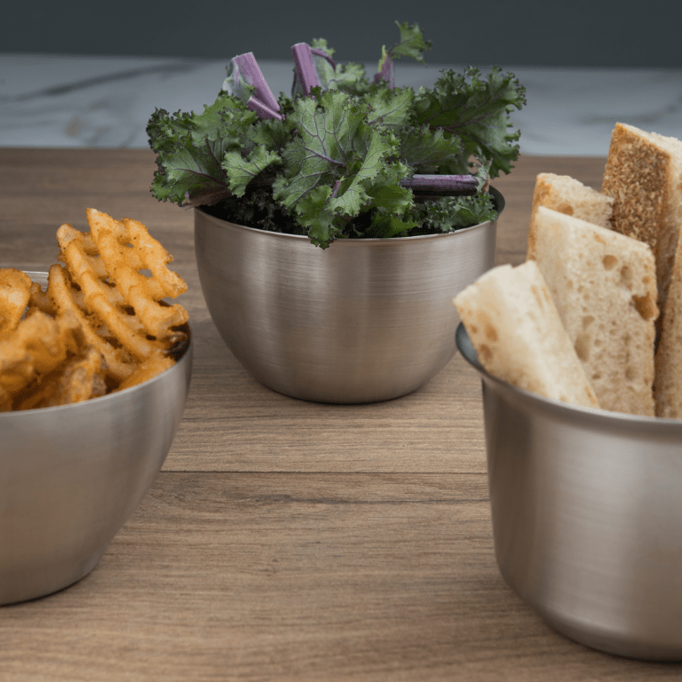 Browne Canada Foodservice Serving Box Browne 515062 Serve Cup Taper 2.5x4.3"/6x11cm SS (6 Cups/BX) | Denson CFE