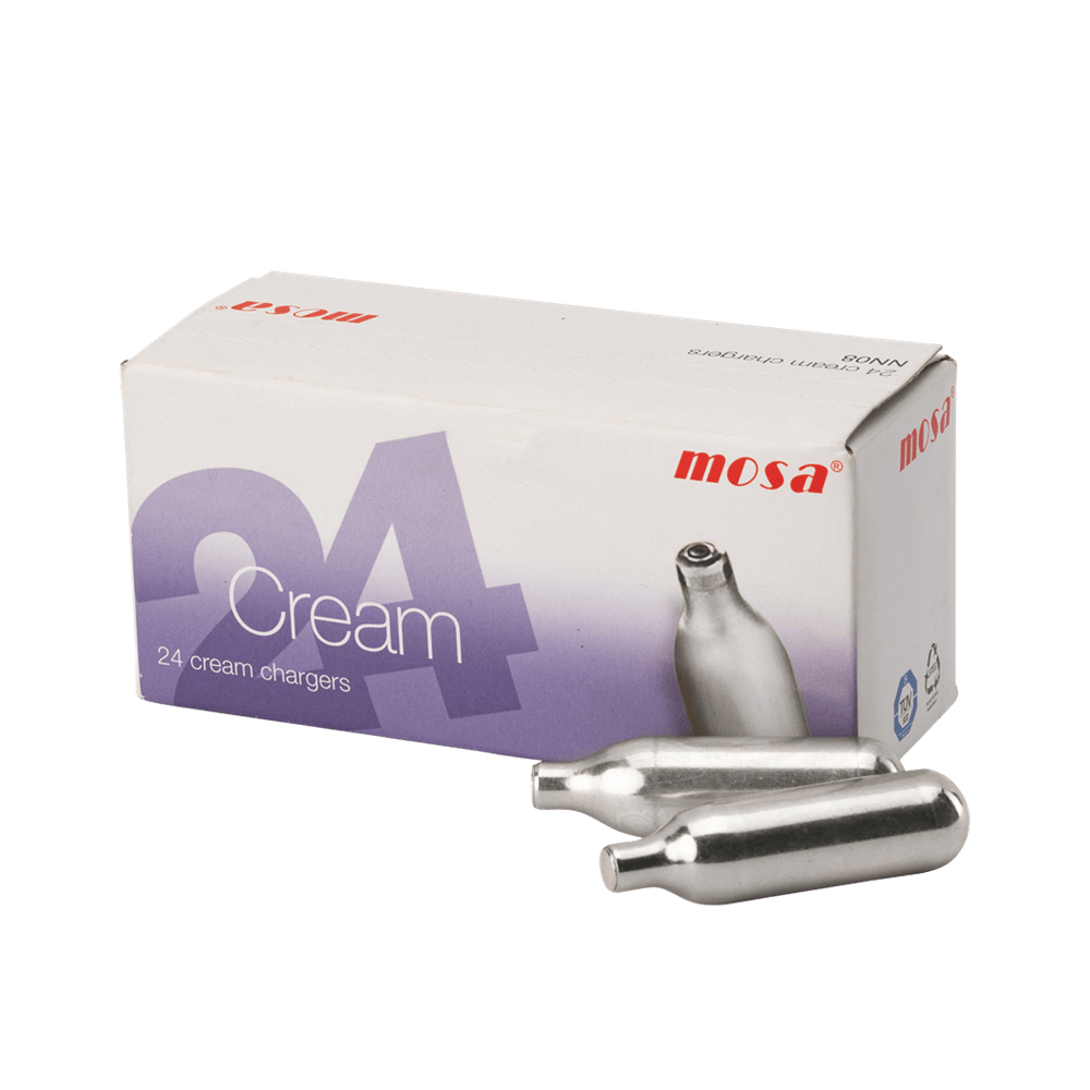 Browne Canada Foodservice Smallwares Box Browne 574359 MOSA Cream Whipper Chargers 8gr Nitrous Oxide Box of 24 | Denson CFE