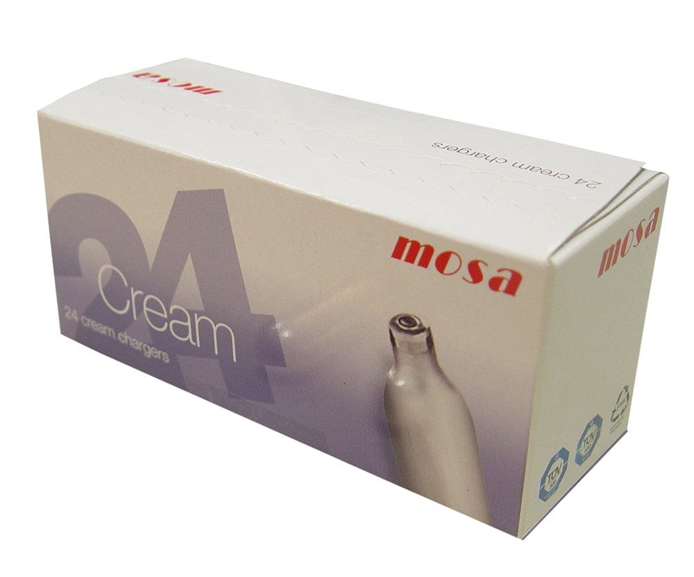 Browne Canada Foodservice Smallwares Box Browne 574359 MOSA Cream Whipper Chargers 8gr Nitrous Oxide Box of 24 | Denson CFE