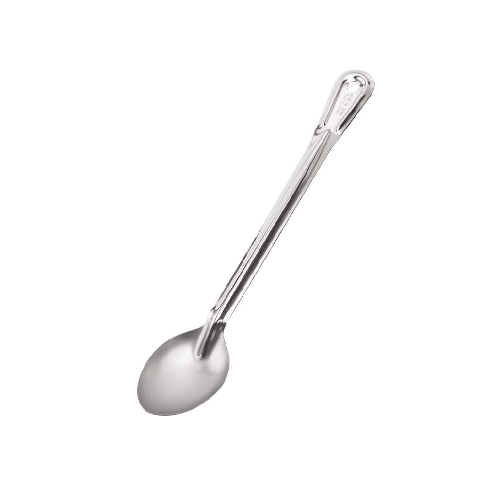 Browne Canada Foodservice Smallwares Each Browne 2760 Thirteen Inch Stainless Steel Solid Spoon Heavy Gauge | Denson CFE