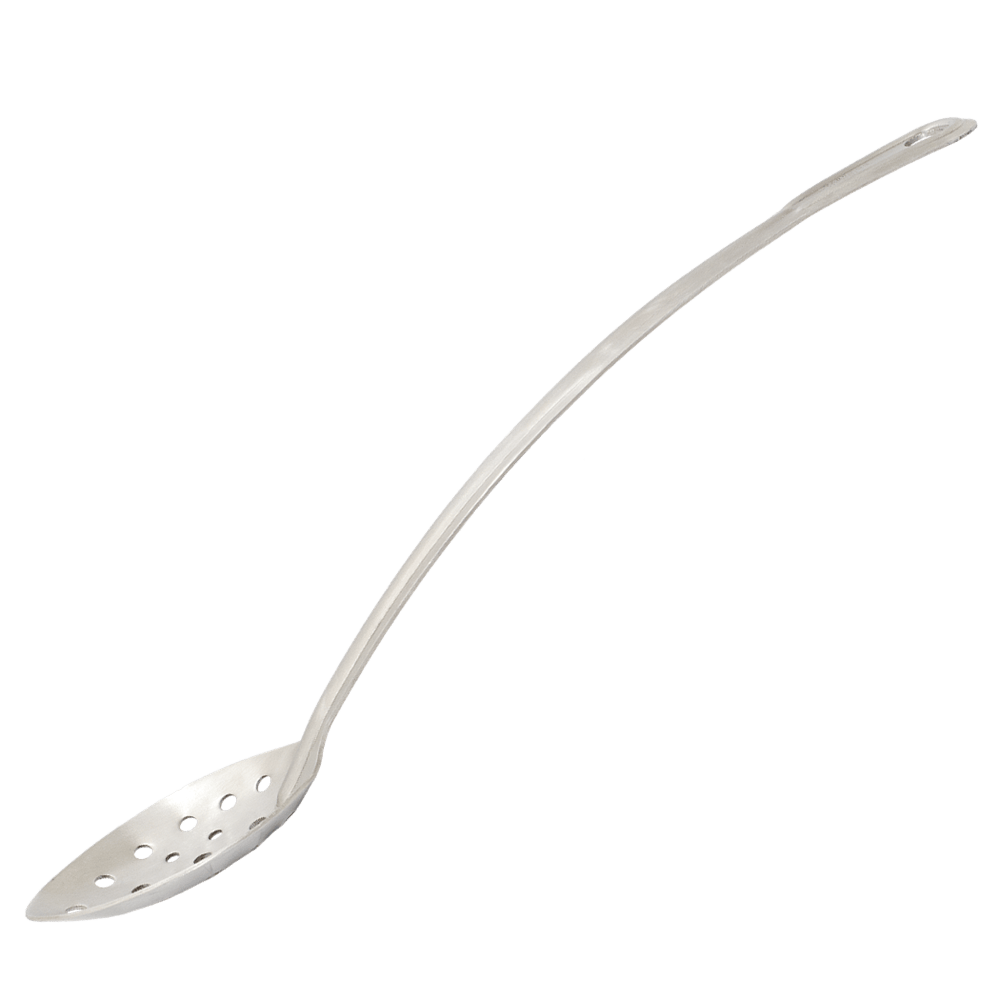 Browne Canada Foodservice Smallwares Each Browne 4776 Renaissance Basting Spoon, Curved Perforated Stainless Steel 15 inch / 38.1 cm | Denson CFE