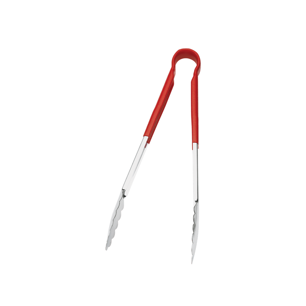 Browne Canada Foodservice Smallwares Each Browne 5511RD 9" Tong with Red Coated Handle | Denson CFE