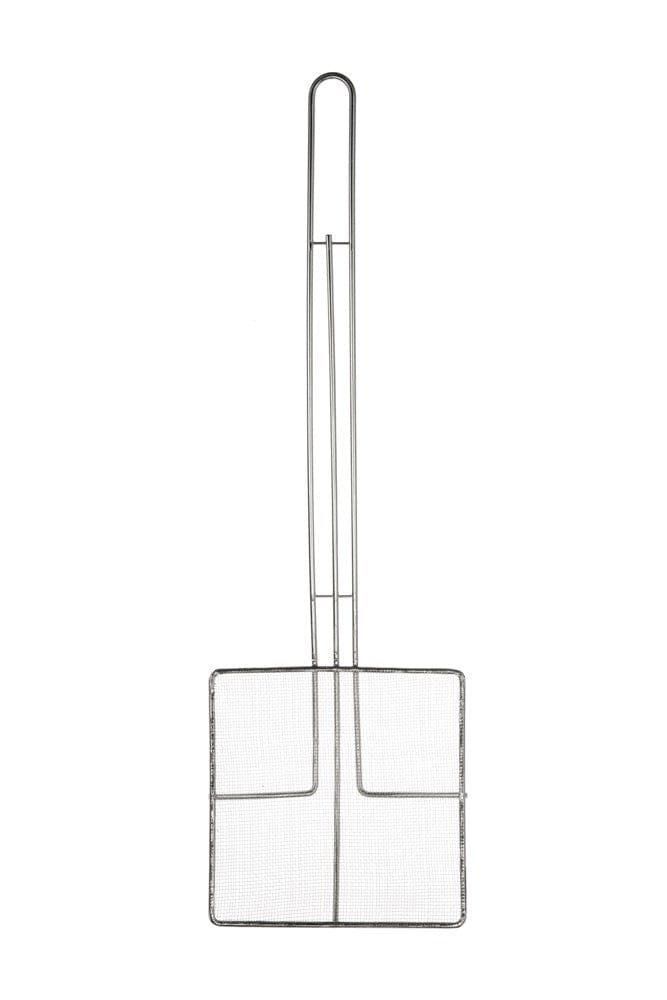 Browne Canada Foodservice Smallwares Each Browne 571922 Stainless Steel Skimmer, 6.5" x 6.5" Basket, 19" O.A.L., Fine Mesh | Denson CFE