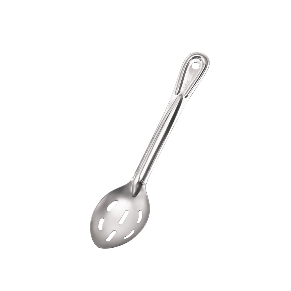Browne Canada Foodservice Smallwares Each Browne 572113 Eleven Inch Stainless Steel Slotted Spoon Medium Gauge | Denson CFE