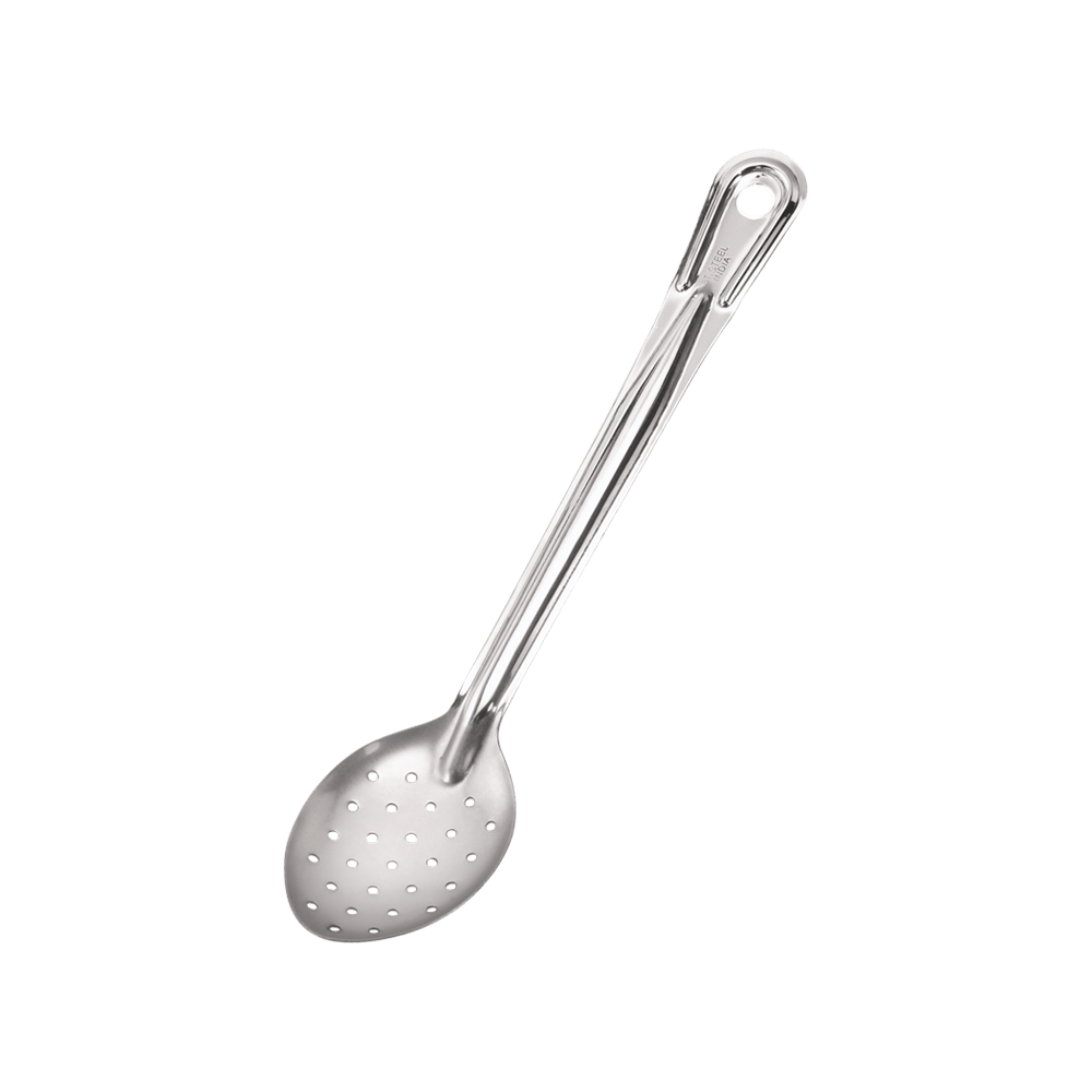 Browne Canada Foodservice Smallwares Each Browne 572132 Stainless Steel Perforated Spoon Medium Gauge 13 Inch | Denson CFE