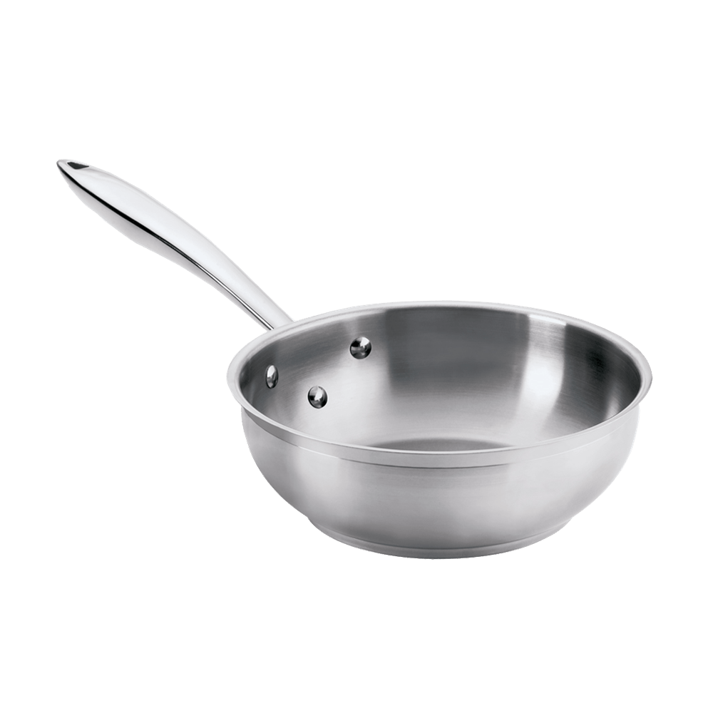 Browne Canada Foodservice Smallwares Each Browne 5724041 THERMALLOY Stainless Steel Saute Pan 6-1/4" x 2-3/8" / 16 x 6cm | Denson CFE