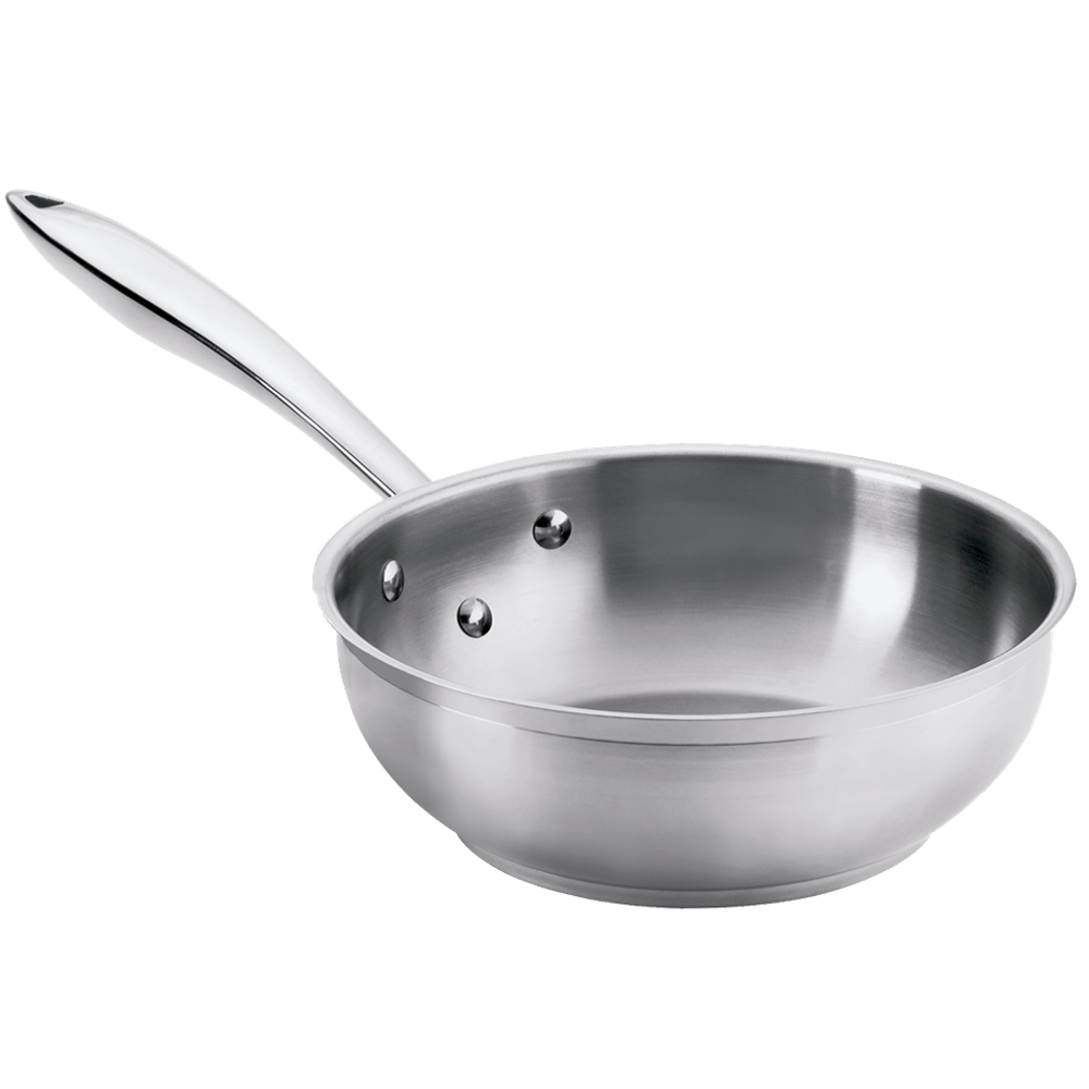 Browne Canada Foodservice Smallwares Each Browne 5724042 THERMALLOY Stainless Steel Saute Pan 8" x 2-1/2" / 20 x 6.5cm | Denson CFE