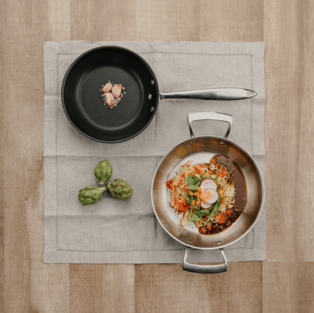 Browne Canada Foodservice Smallwares Each Browne 5724058 THERMALLOY Excalibur 7.75" Stainless Steel Fry Pan Non-stick | Denson CFE