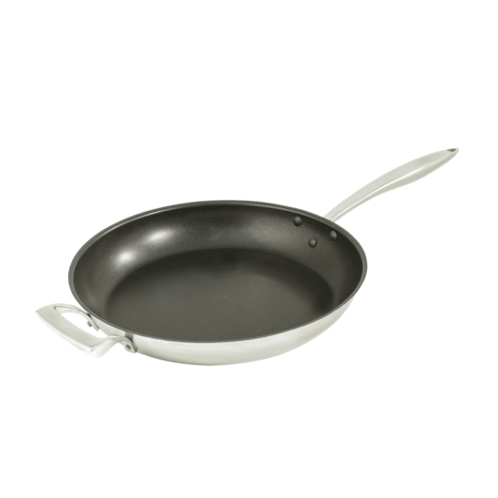 Browne Canada Foodservice Smallwares Each Browne 5724062 THERMALLOY Excalibur 12.5" Stainless Steel Fry Pan with Helper Handle | Denson CFE