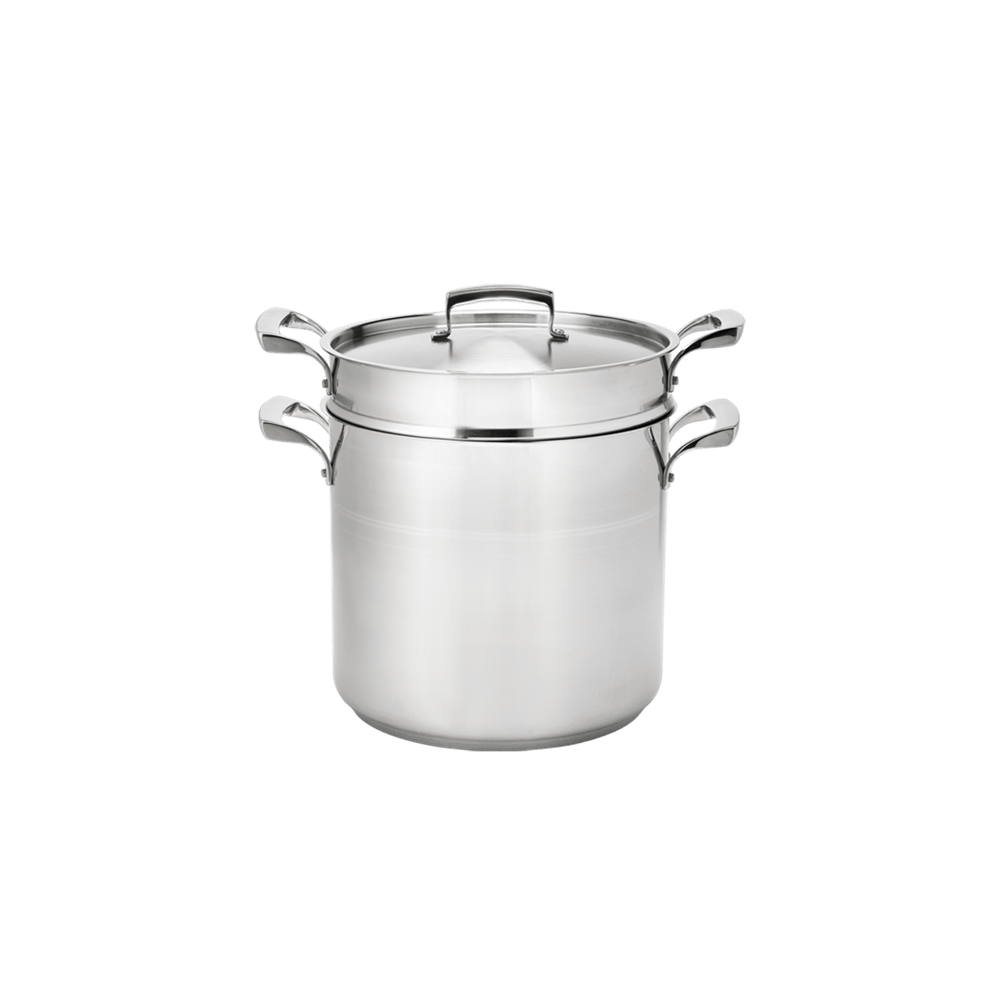 Browne Canada Foodservice Smallwares Each Browne 5724068 THERMALLOY 9qt Stainless Steel Double Boiler (3 Piece Set) | Denson CFE