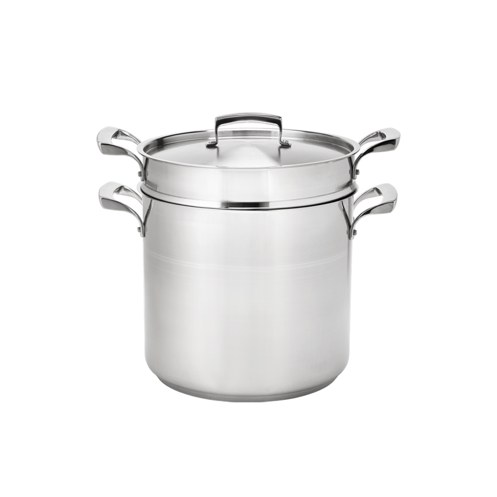Browne Canada Foodservice Smallwares Each Browne 5724072 THERMALLOY 12qt Stainless Steel Double Boiler (3 Piece Set) | Denson CFE