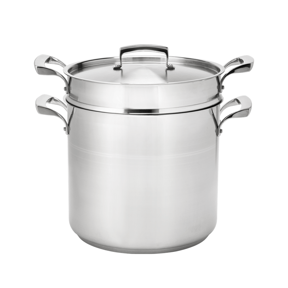 Browne Canada Foodservice Smallwares Each Browne 5724076 THERMALLOY 16qt Stainless Steel Double Boiler (3 Piece Set) | Denson CFE