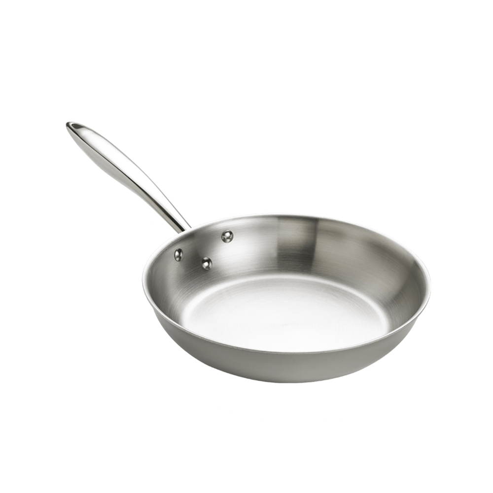 Browne Canada Foodservice Smallwares Each Browne 5724092 THERMALLOY Stainless Steel Tri-ply Fry Pan 8" x 1-1/2" / 20 x 4cm | Denson CFE