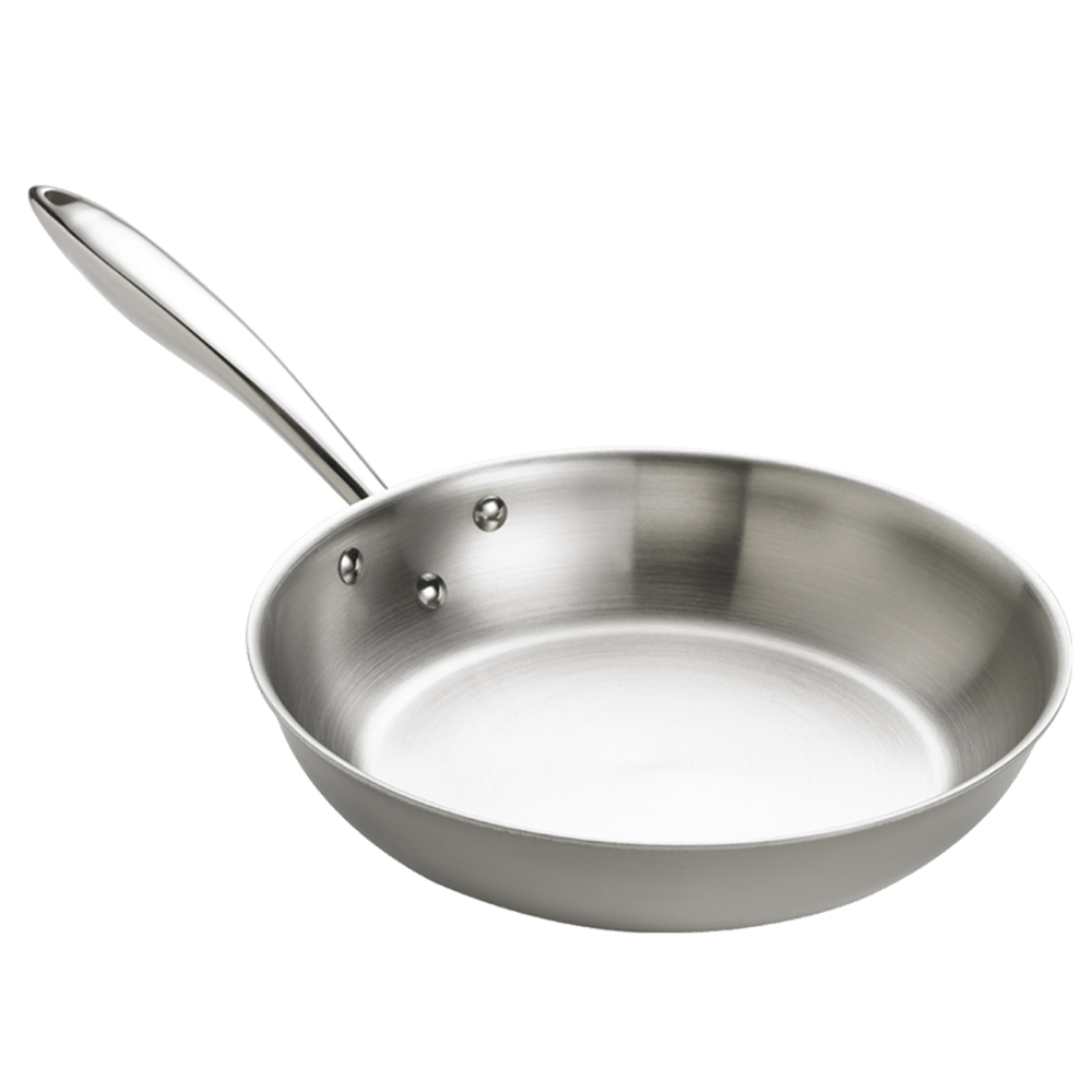 Browne Canada Foodservice Smallwares Each Browne 5724094 THERMALLOY Stainless Steel Tri-ply Fry Pan 11" x 2" / 28 x 5cm | Denson CFE