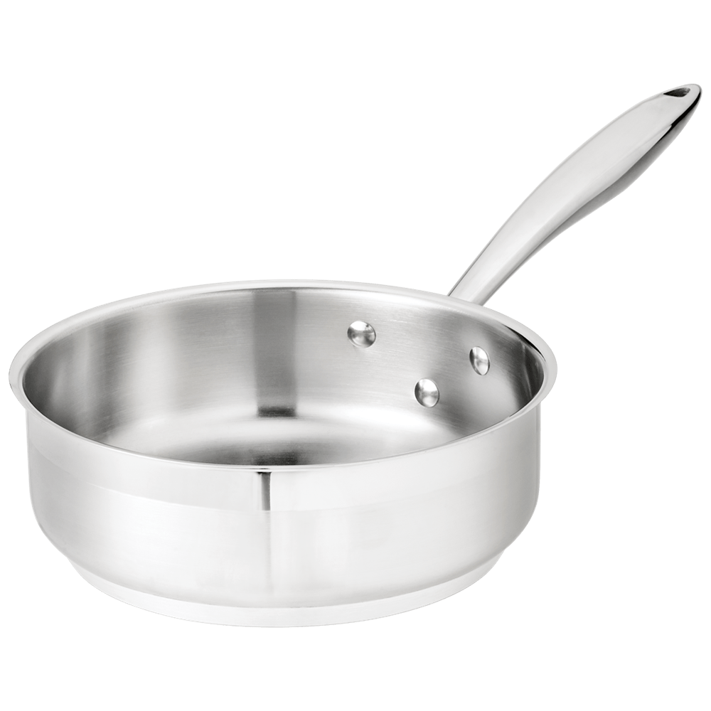 Browne Canada Foodservice Smallwares Each Browne 5724180 THERMALLOY Saute Pan 8" / 20cm 2qt / 2L Stainless Steel | Denson CFE