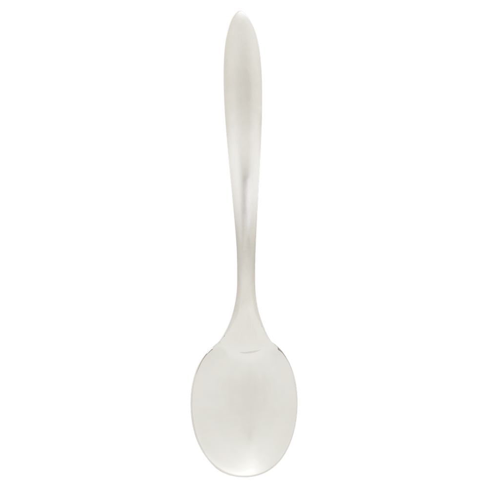 Browne Canada Foodservice Smallwares Each Browne 573273 ECLIPSE Solid Spoon 13.5 Inch 34 Centimeter 18/8 Stainless Steel Brushed Handle | Denson CFE