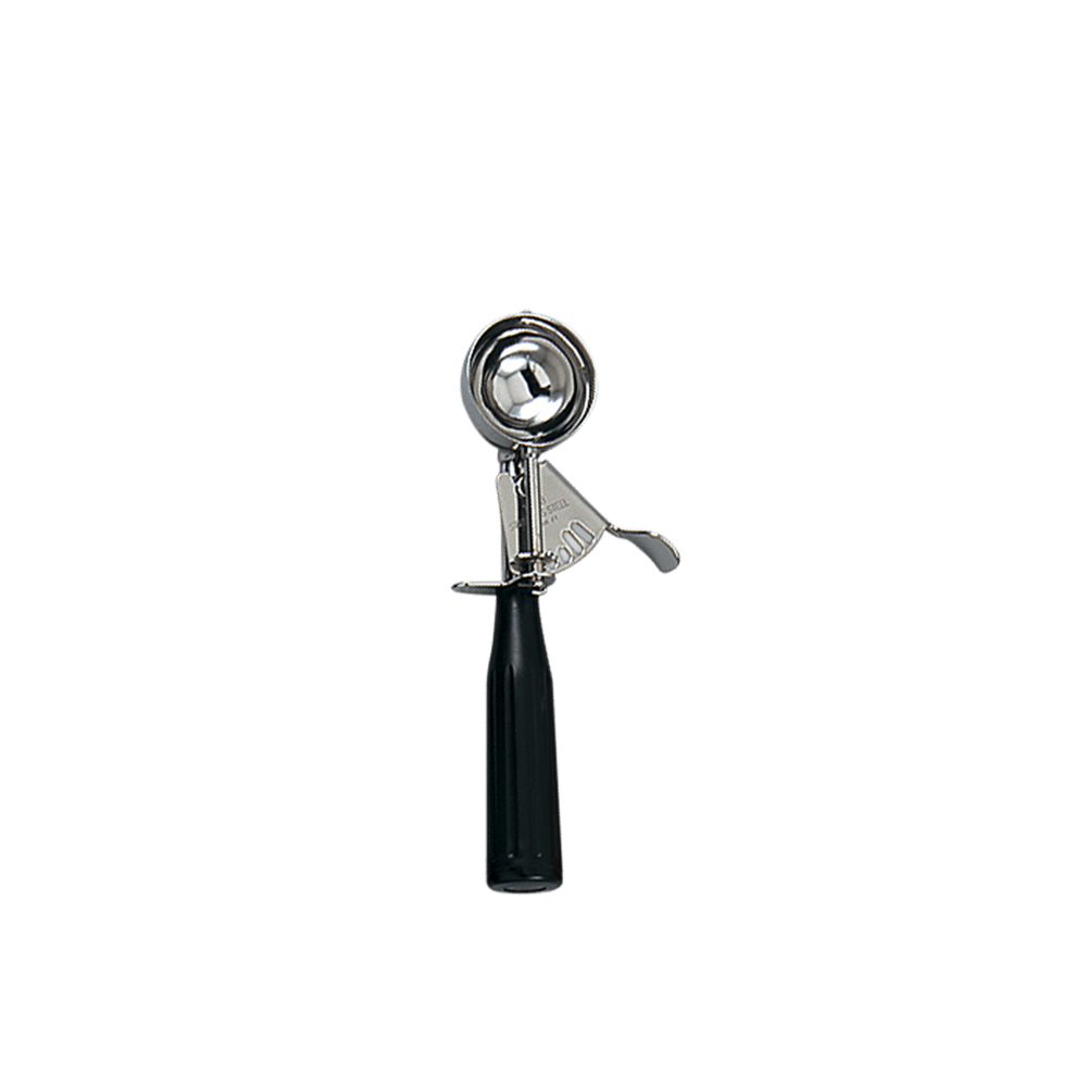 Browne Canada Foodservice Smallwares Each Browne 573330 Disher Standard Size 30 Stainless Steel 1.08oz 32ml with Black Handle | Denson CFE