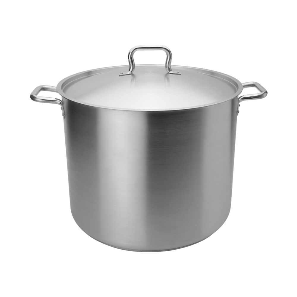 Browne Canada Foodservice Smallwares Each Browne 5733932 ELEMENTS Stock Pot 32 qt./30.25 L with Cover Stainless Steel NSF | Denson CFE