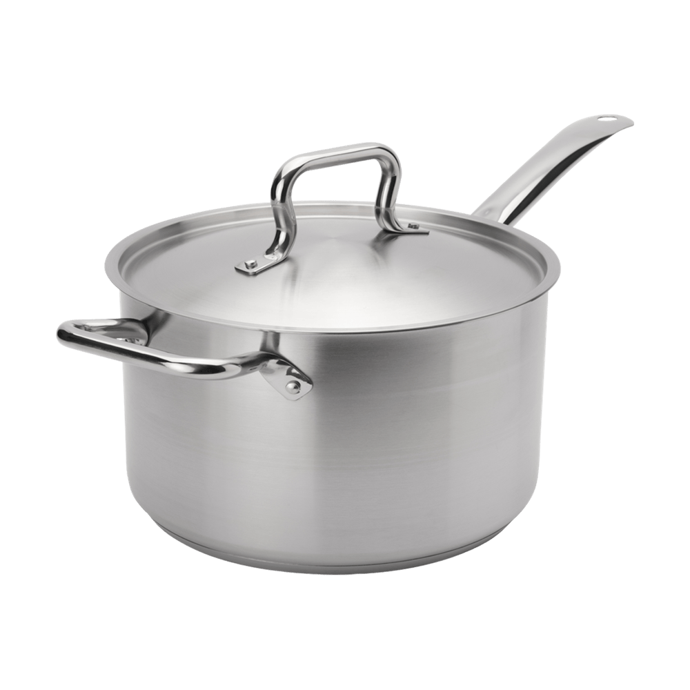 Browne Canada Foodservice Smallwares Each Browne 5734033 ELEMENTS Sauce Pan - 3.5 qt, Stainless Steel with Cover | Denson CFE