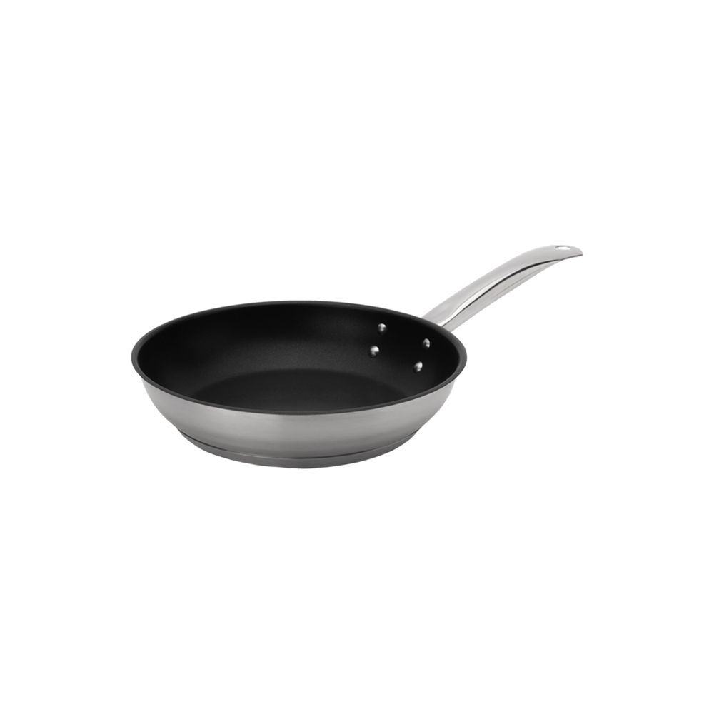 Browne Canada Foodservice Smallwares Each Browne 5734058 ELEMENTS 8" Stainless Steel Fry Pan, Non-Stick Excalibur, NSF | Denson CFE