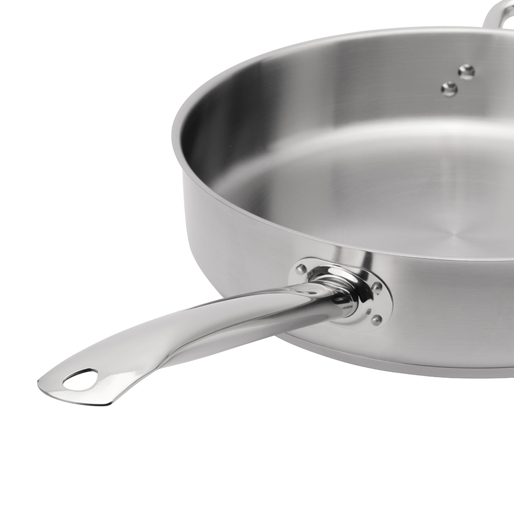 Browne Canada Foodservice Smallwares Each Browne 5734187 ELEMENTS Saute Pan 7qt/6.75L with Cover Stainless Steel | Denson CFE