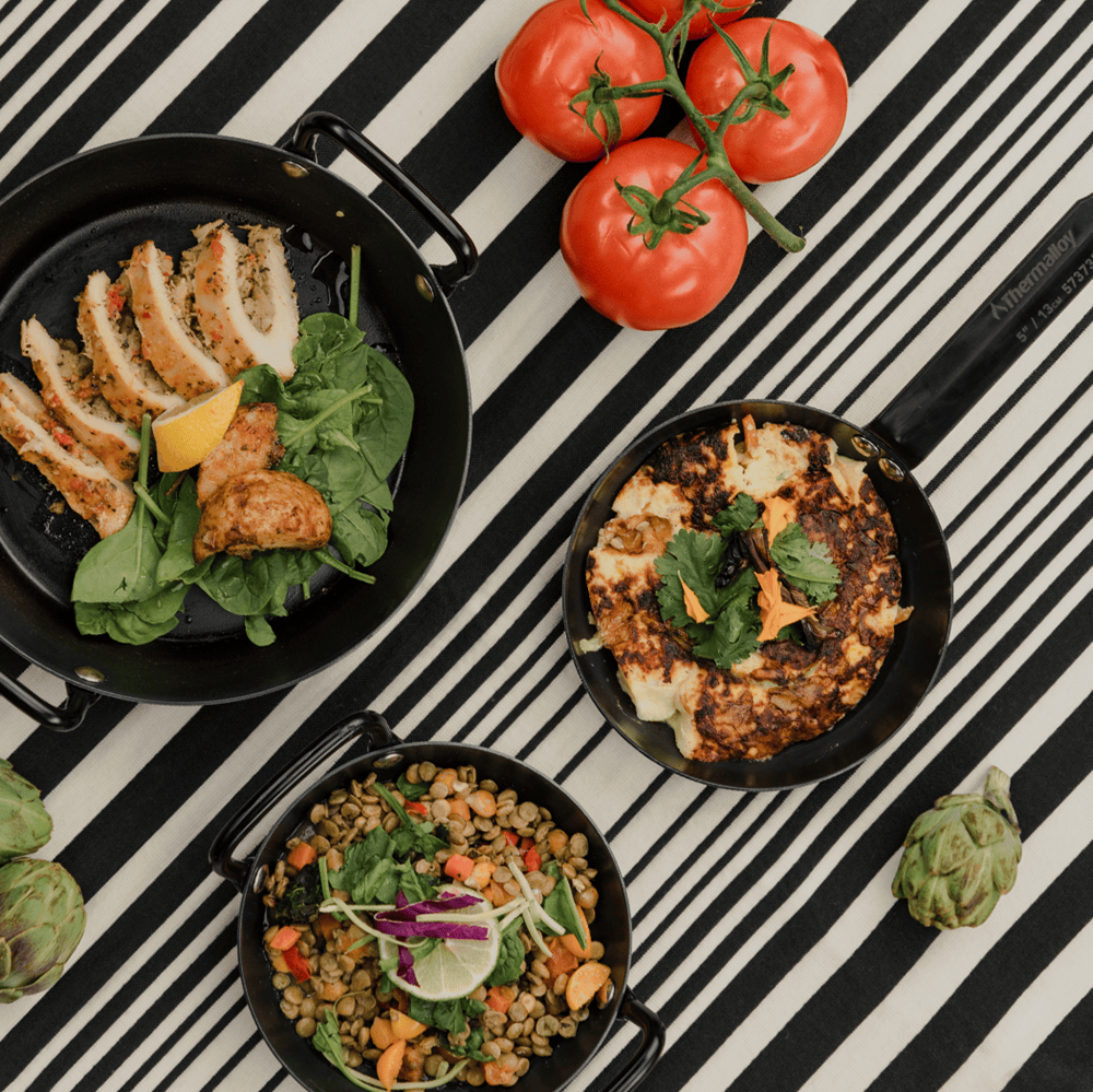 Browne Canada Foodservice Smallwares Each Browne 573735 THERMALLOY Fry Pan 5.5 Inch Black Carbon Steel | Denson CFE