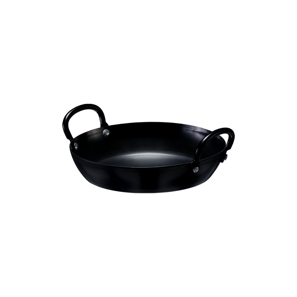 Browne Canada Foodservice Smallwares Each Browne 573746 THERMALLOY Fry Pan Two Hand 6.3 Inch Black Carbon Steel | Denson CFE
