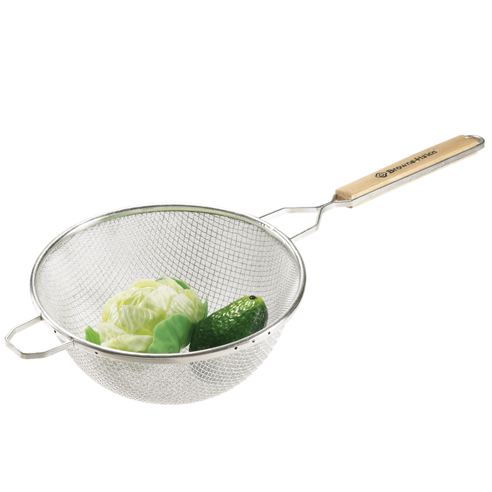 Browne Canada Foodservice Smallwares Each Browne 574128 Double Mesh Strainer Medium 8 Inch Bowl | Denson CFE
