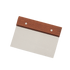 Browne Canada Foodservice Smallwares Each Browne 574264 Dough Cutter/Scraper with Wood Handle - 6" x 4", Stainless Steel | Denson CFE