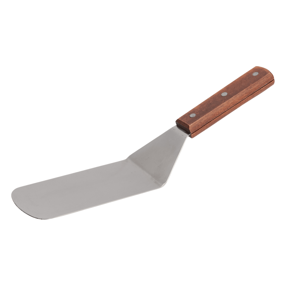 Browne Canada Foodservice Smallwares Each Browne 574317 6.5" Stainless Steel Solid Turner with Wood Handle | Denson CFE